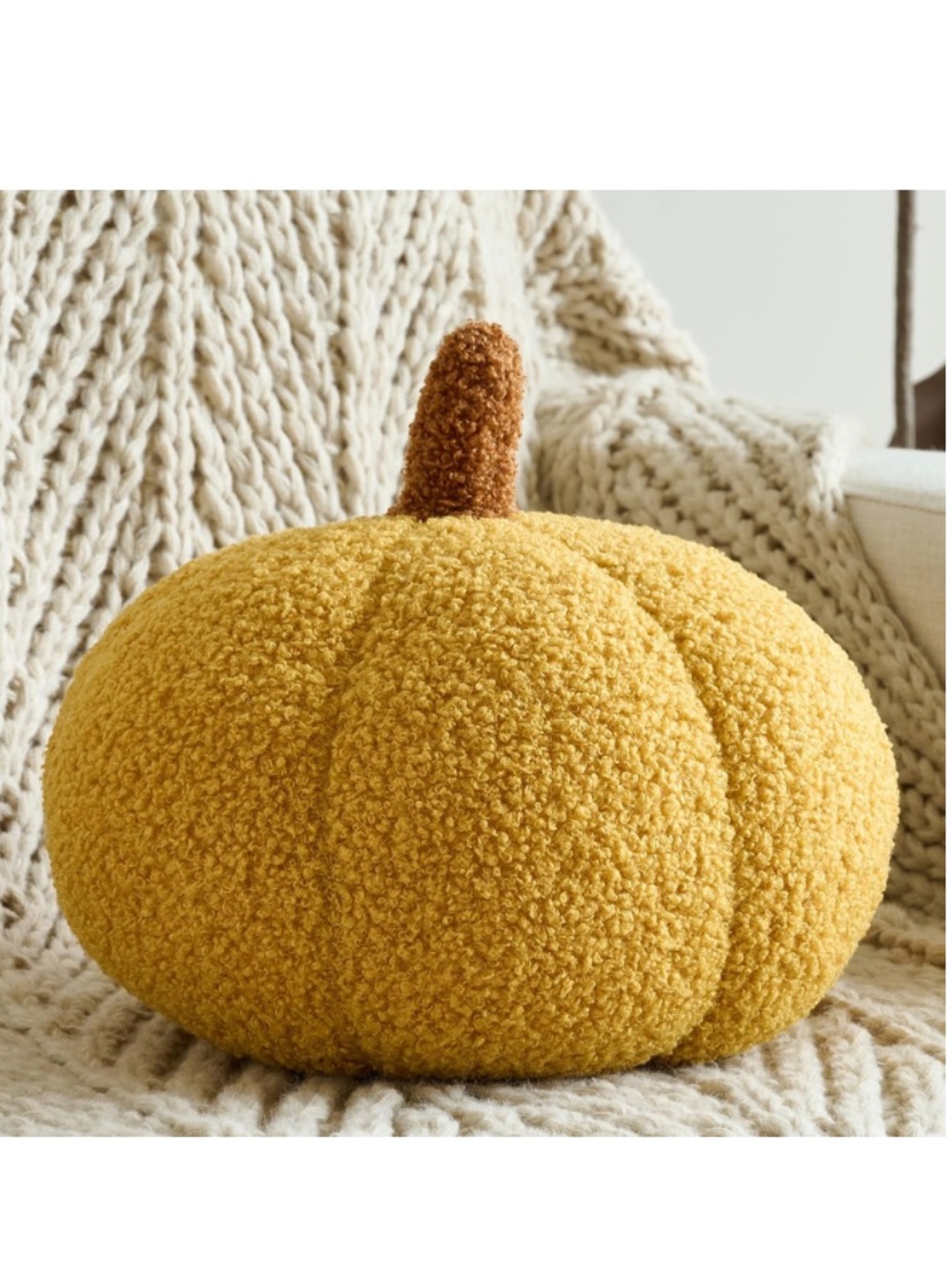 Pumpkin Plush Pillow 8.6”
